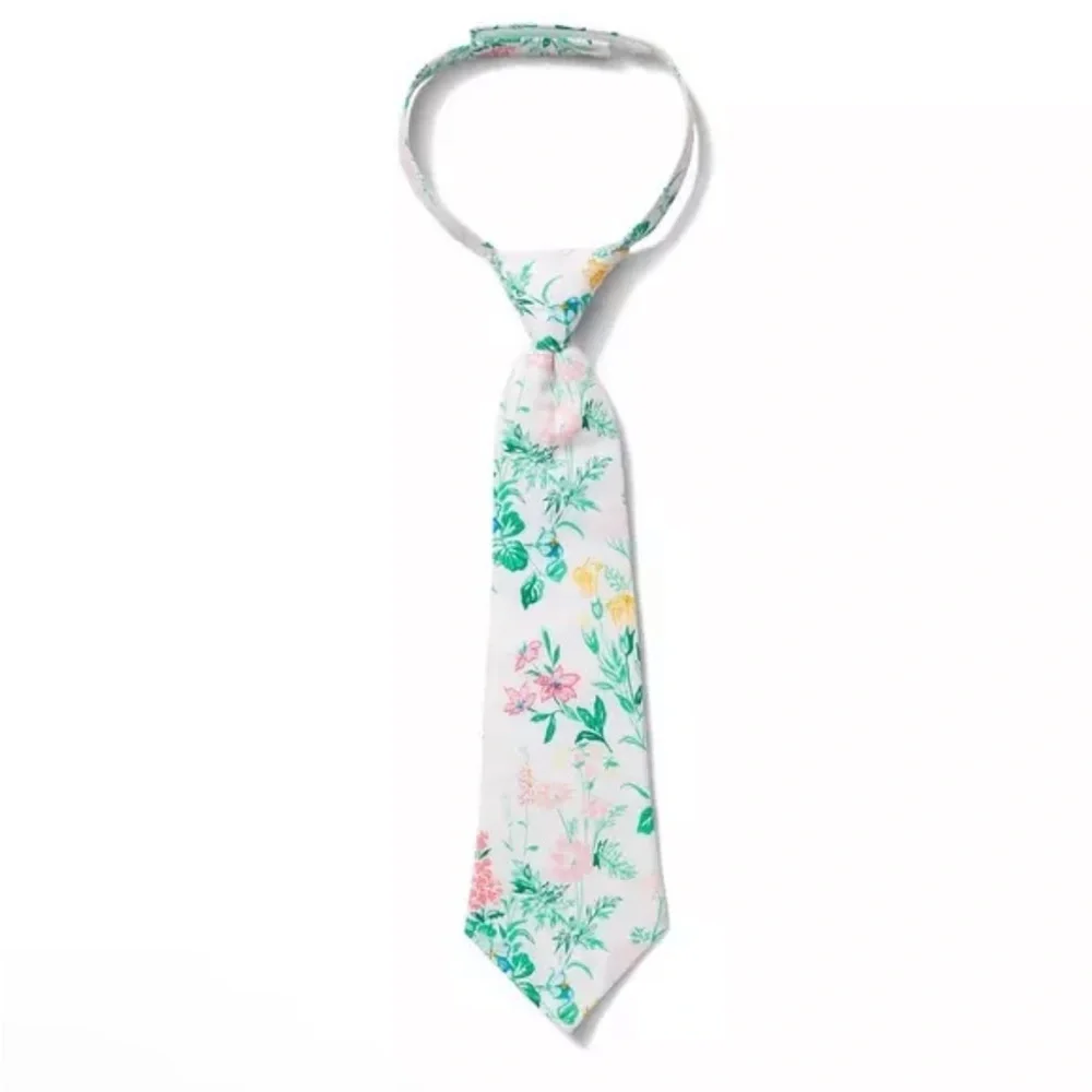Janie and Jack floral necktie pastel size 2-5 years new
